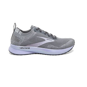 Brooks Levitate 4 Gray Purple Mesh Women Sneakers Shoes Sz 7.5